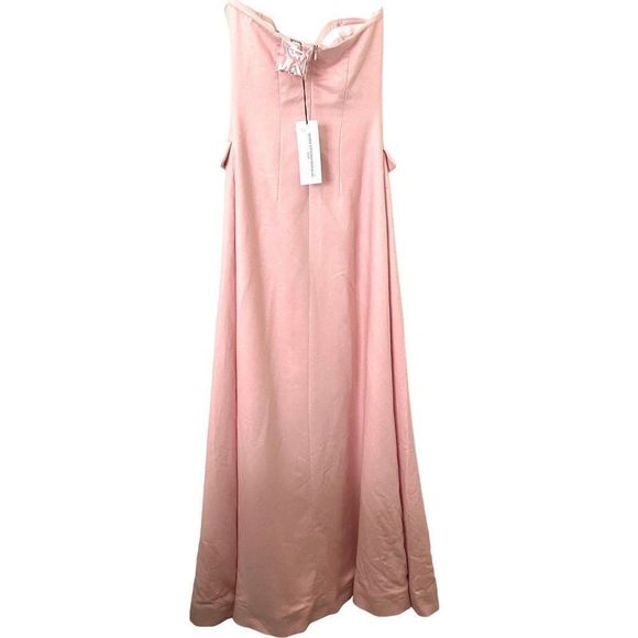 MARIA VITTORIA PAOLILLO Sleeveless Rose Pink Gown NWT Sz IT 40‎ (S) - Picture 2 of 4